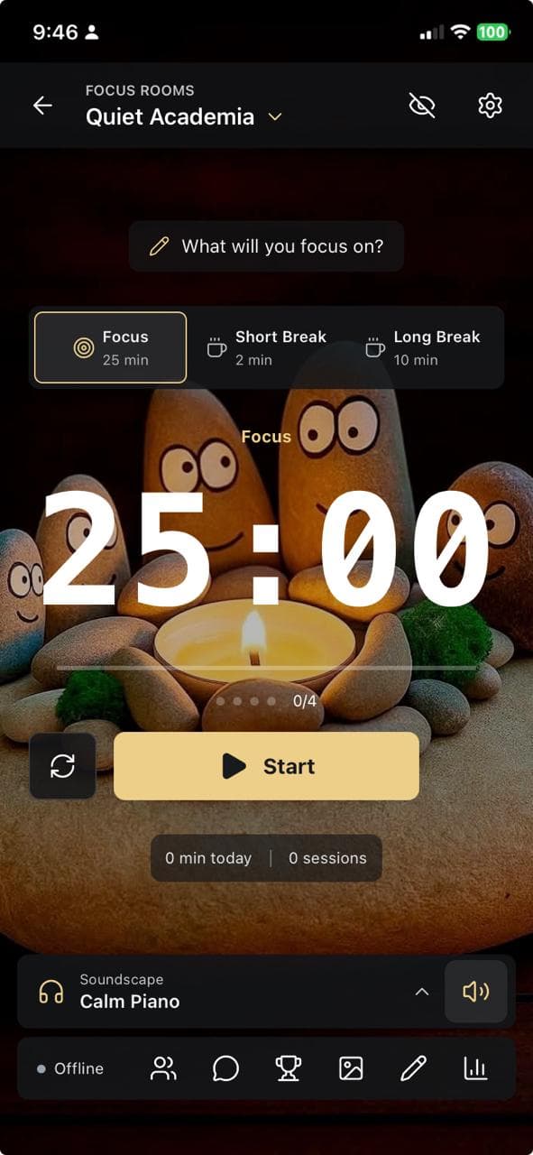 Dhira Pomodoro timer
